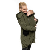 Liliputi Love 4in1 Mama Kabát - Forest Green-9